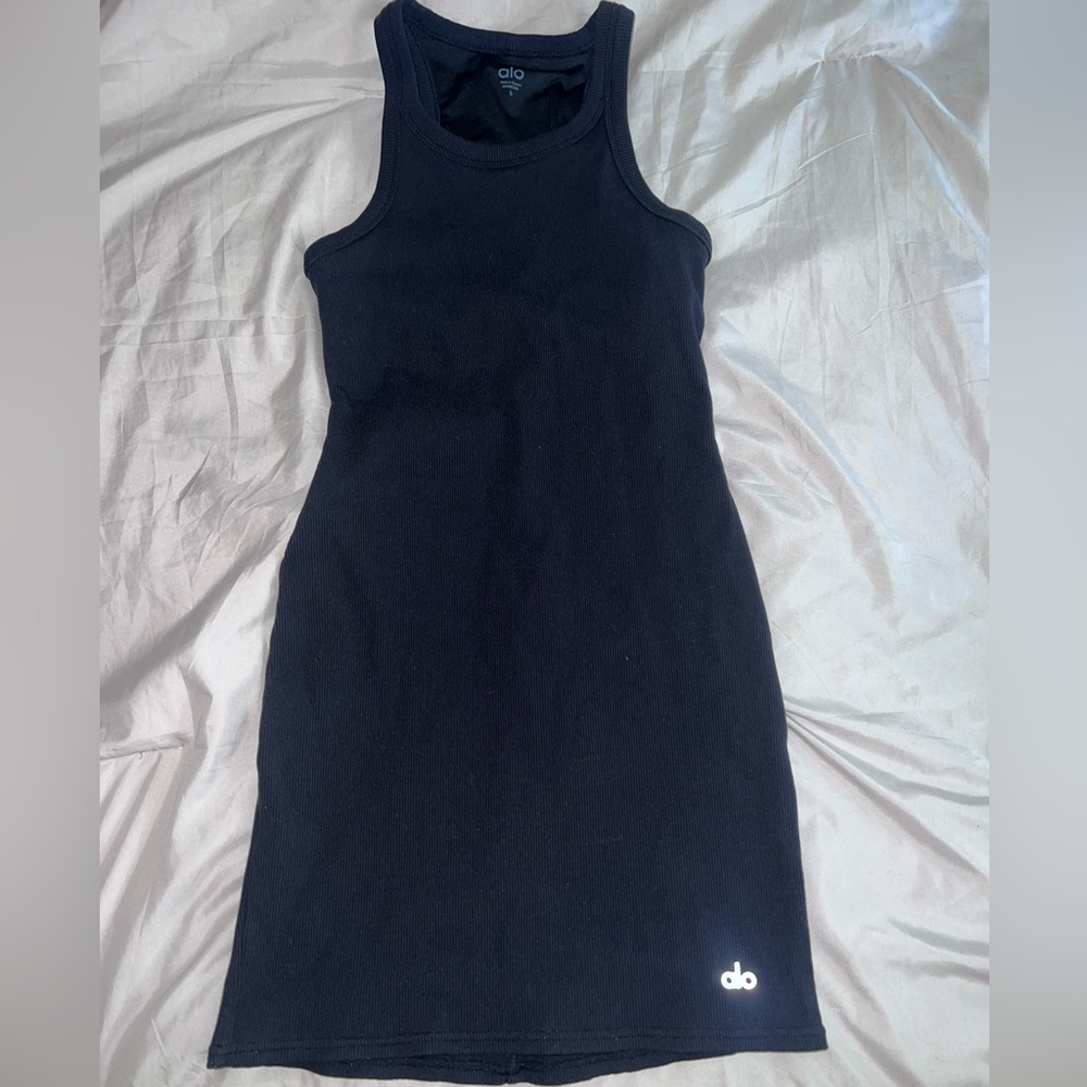 Alo goddess ribbed go-to dress